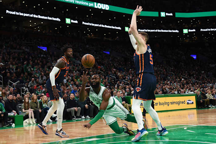 Boston Celtics guard Jaylen Brown